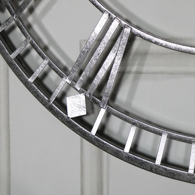 Extra large Metal Skeleton Wall Clock